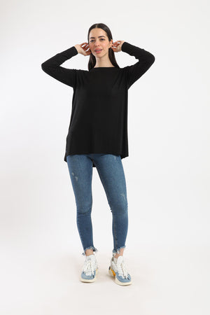 Long Sleeves Basic Top - Clue-wear