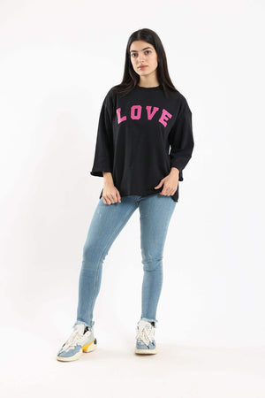 Love Print Lounge Top - Carina - كارينا