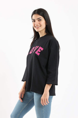 Love Print Lounge Top - Carina - كارينا