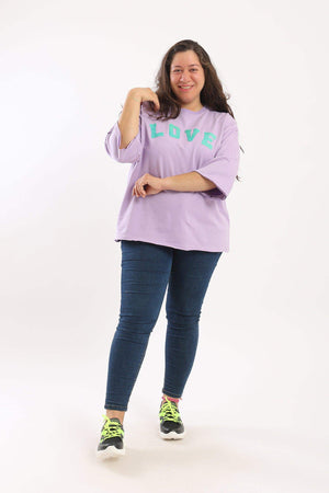 Love Print Lounge Top - Carina - كارينا