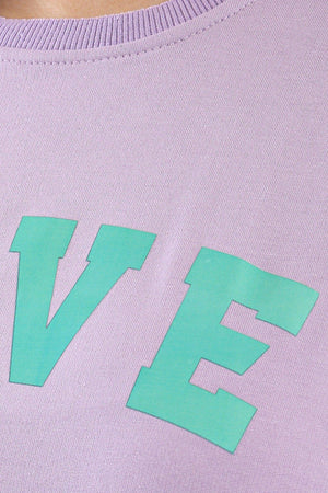 Love Print Lounge Top - Carina - كارينا