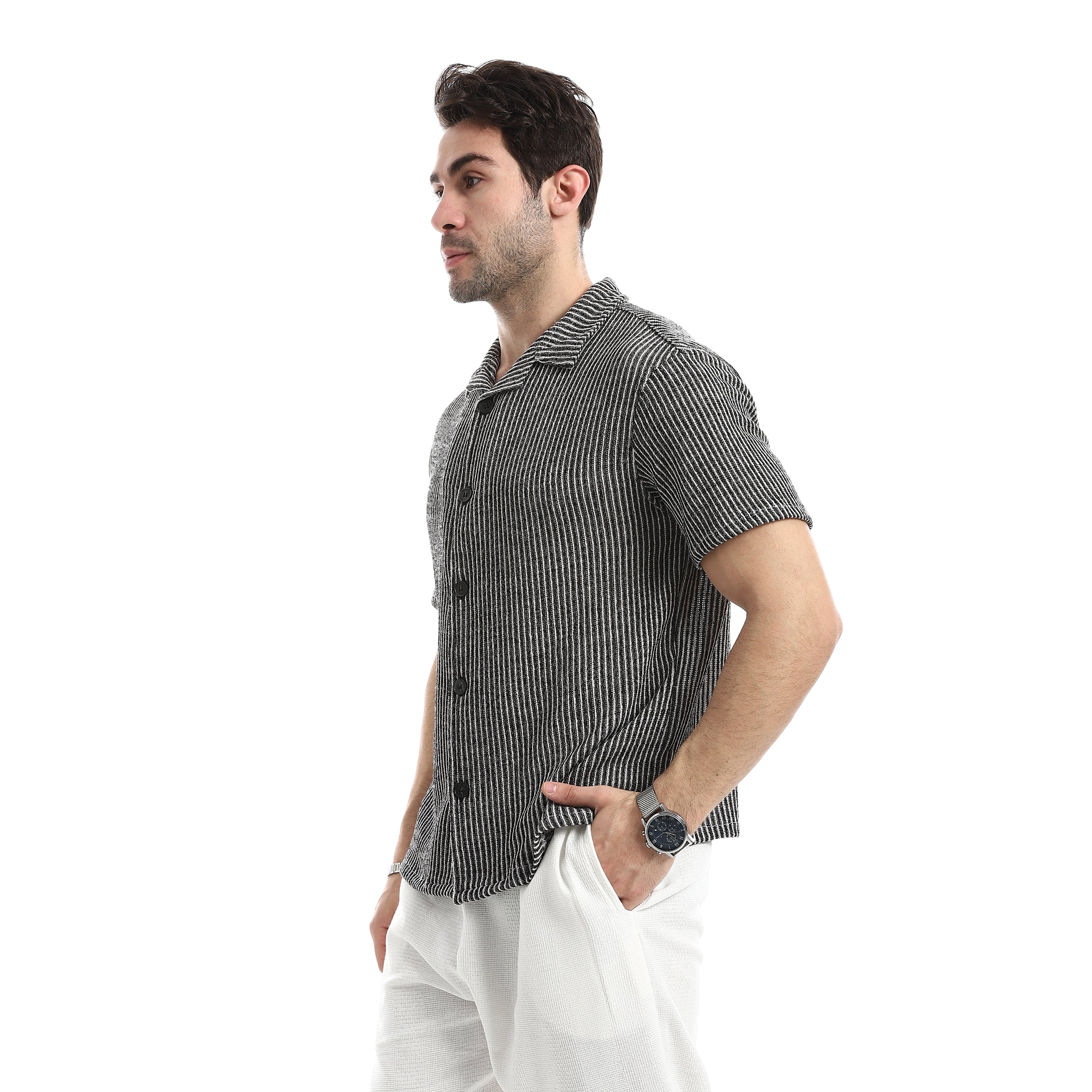 Alpine Forest Utility Shirt - Black