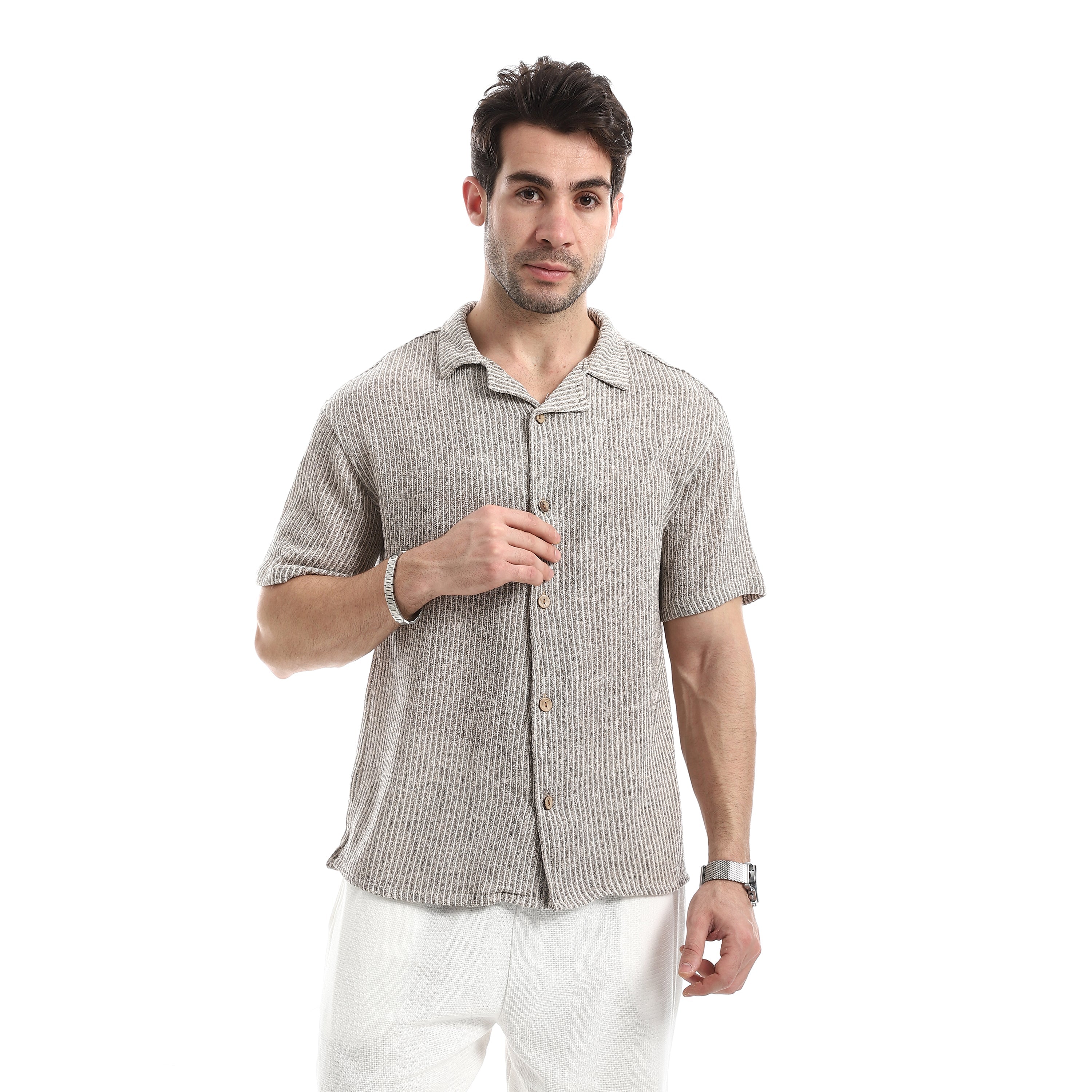 Alpine Forest Utility Shirt - Café