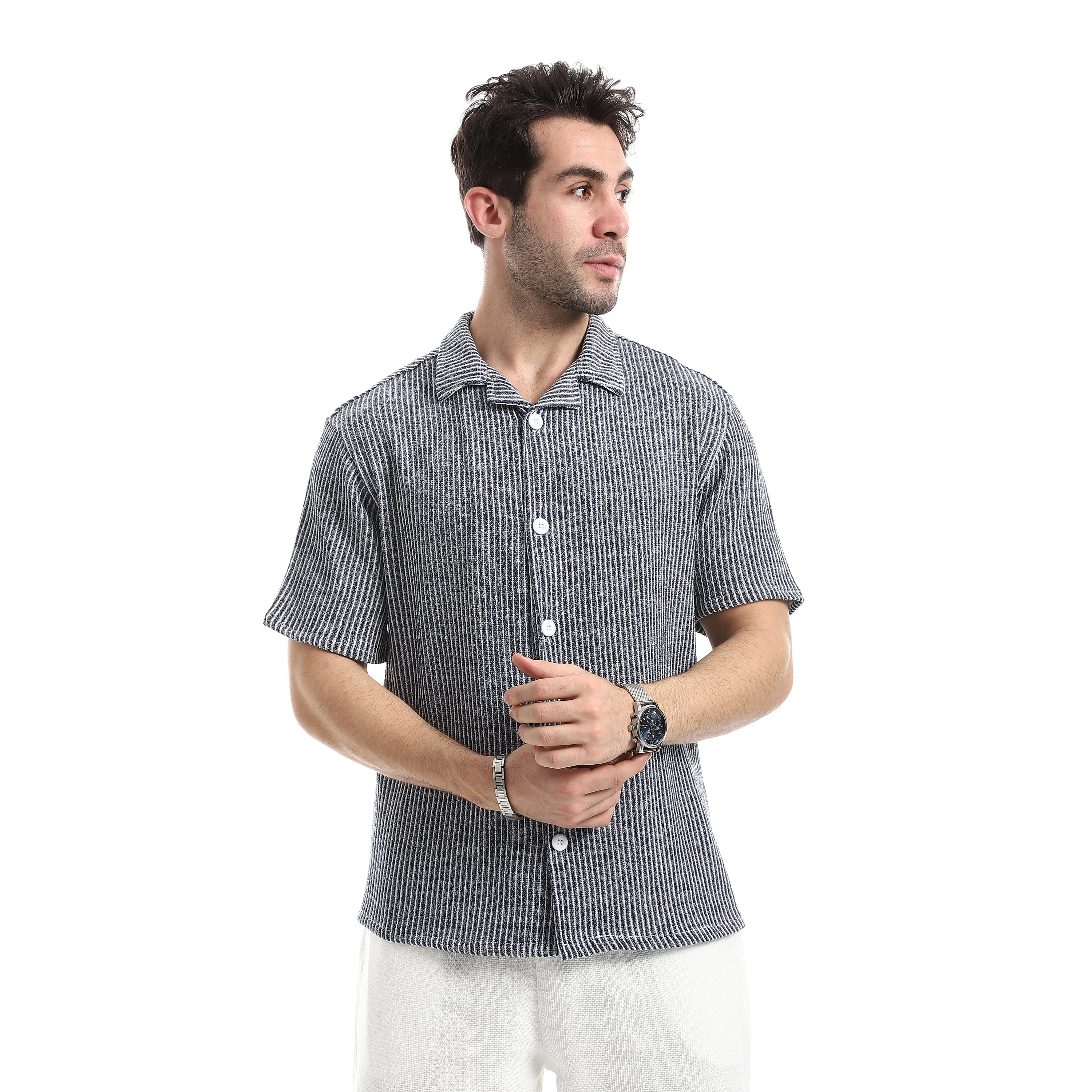 Alpine Forest Utility Shirt - Navy