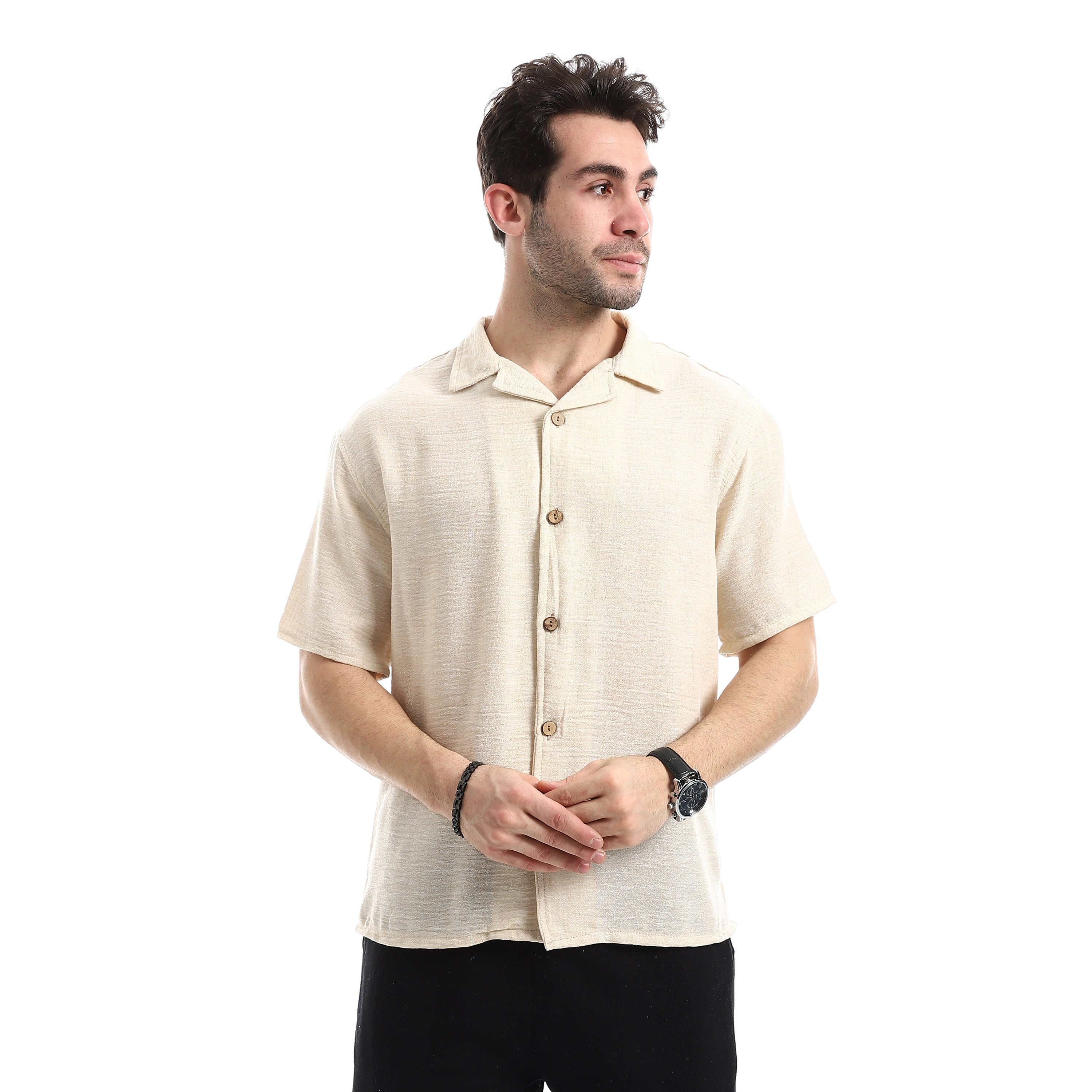 Barista Blend Tailored Shirt - Beige
