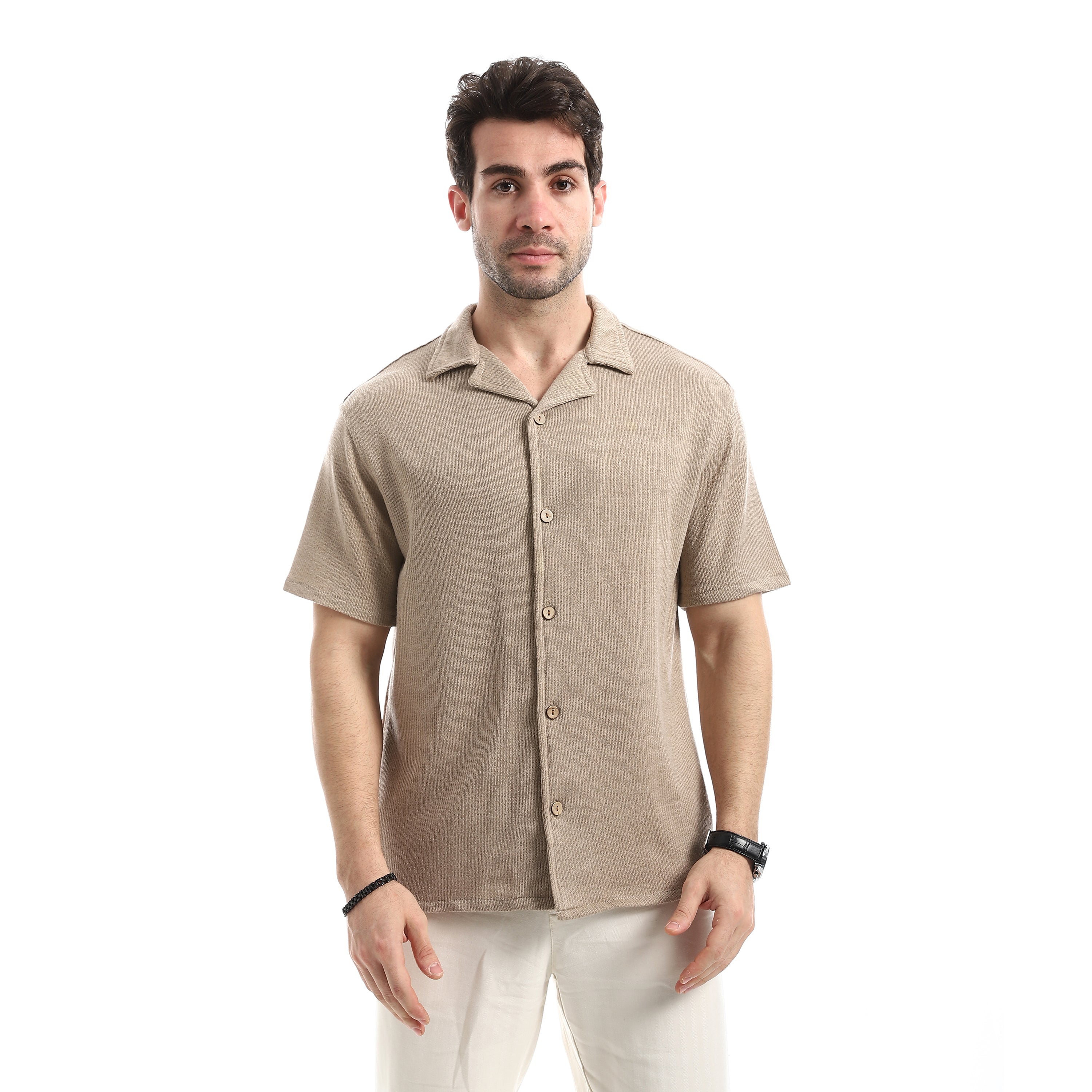 Desert Sand Modernist Shirt - Beige