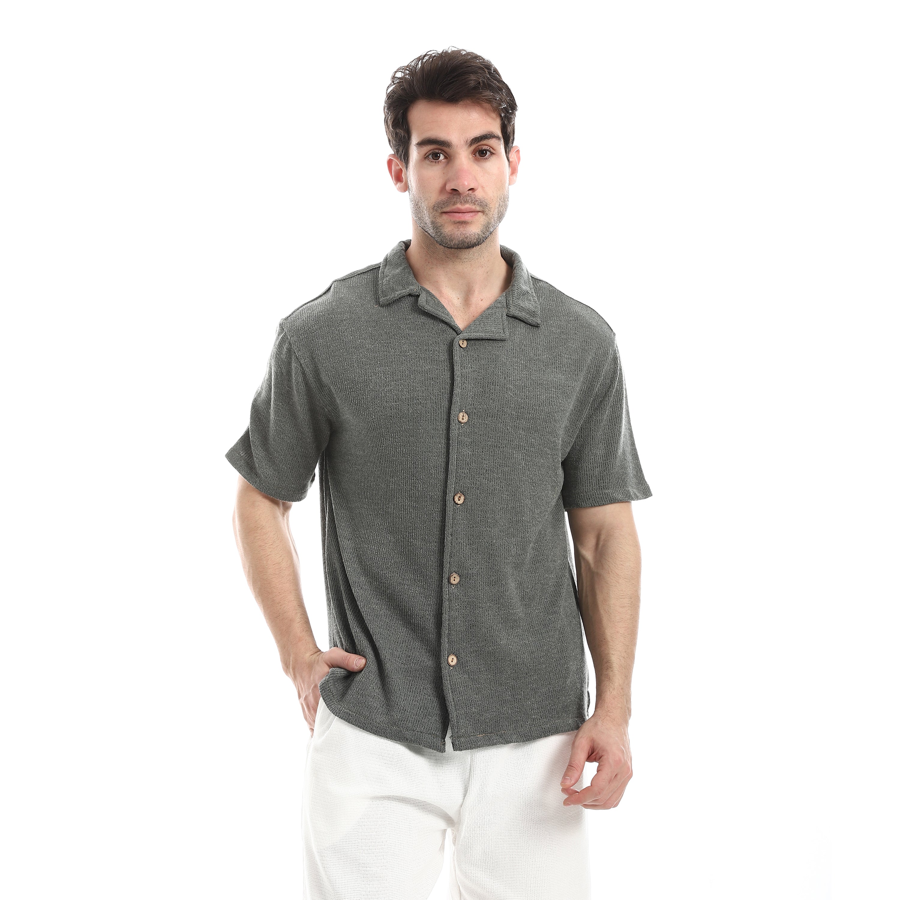 Desert Sand Modernist Shirt - Olive