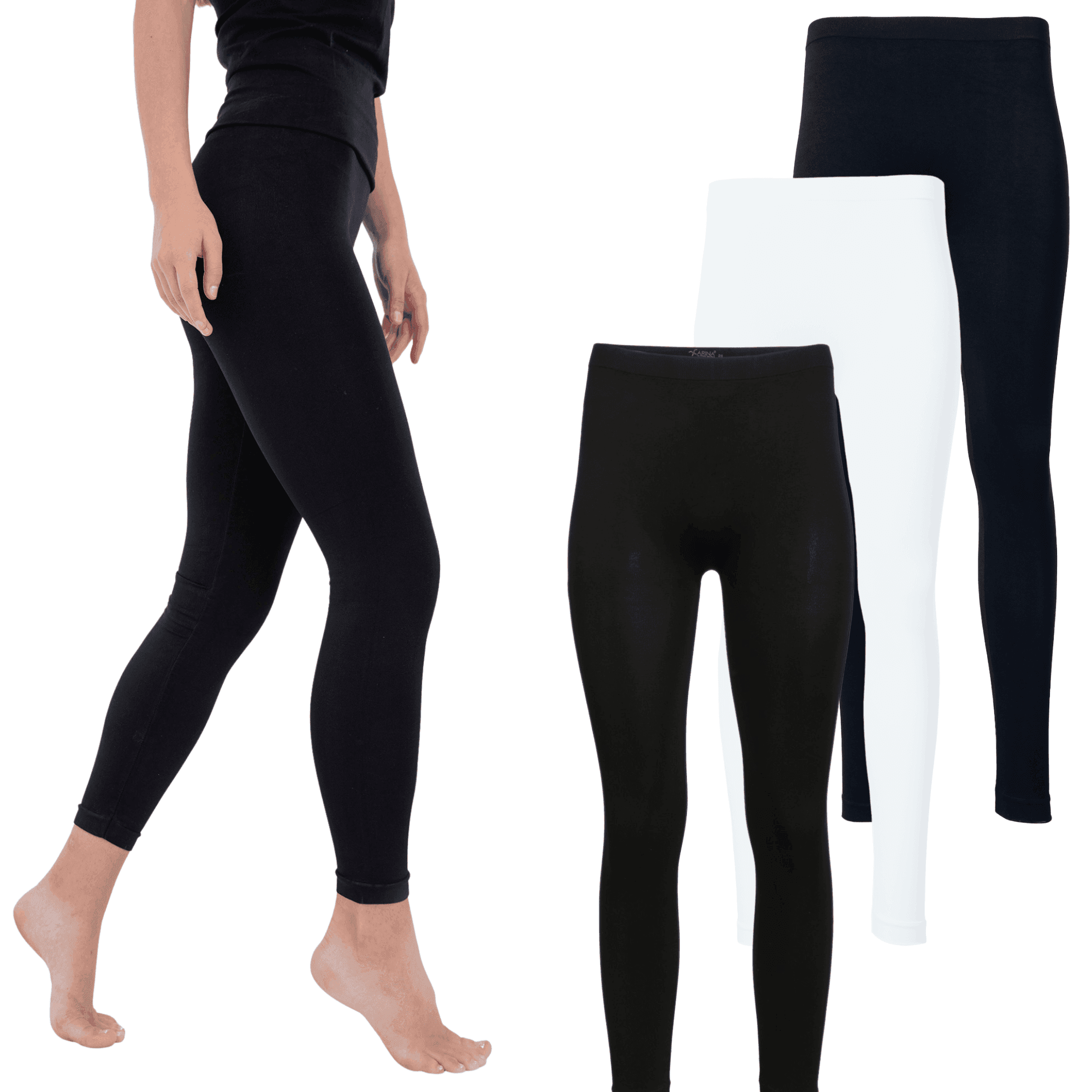 Microfiber Leggings (Pack of 3) - Carina - كارينا