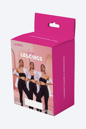 Microfiber Leggings (Pack of 3) - Carina - كارينا