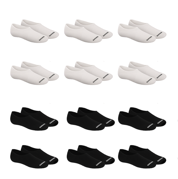 Cotton Invisible Socks – Pack of 12
