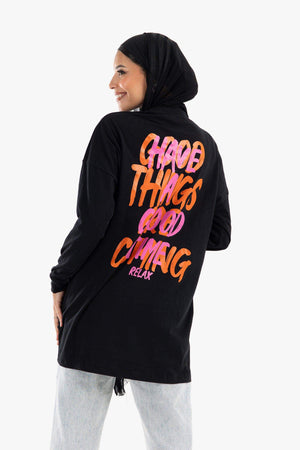 Overlapping Print Lounge T-Shirt - Carina - كارينا