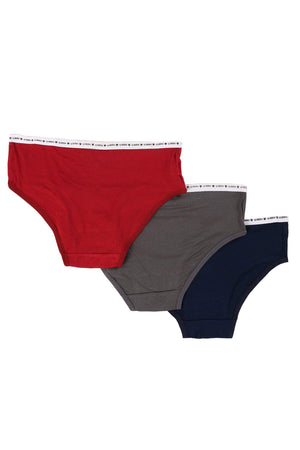 Pack of 3 Colored Brief Panties - Carina - كارينا