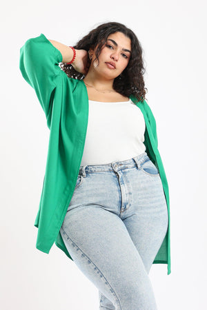 Plain Loose Sleeved Kimono - Clue Wear