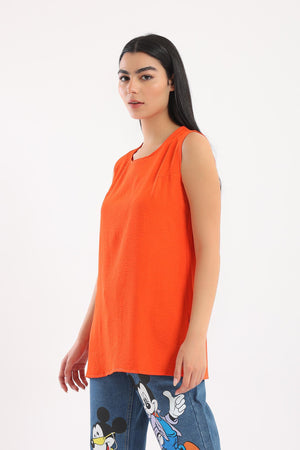 Plain Sleeveless Top - Clue-wear