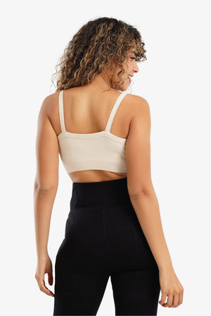 Plunge Neck Crop Top - Carina - كارينا