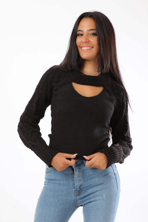 Pointelle Detachable Sleeves - Carina - كارينا