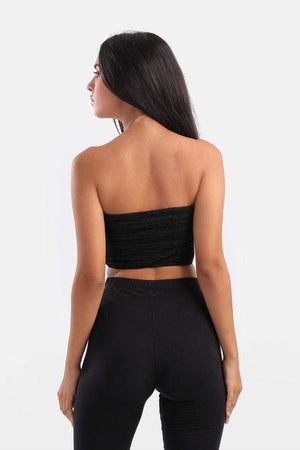 Polyester Bralette Plisse - Carina - كارينا
