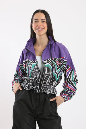 Polyester Printed Peplum Jacket - Clue Wear