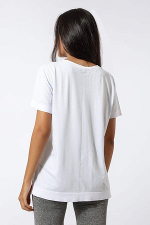 Polyester Self Pattern T-shirt - Carina - كارينا