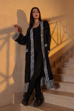 Printed Kimono with Pockets - Clue Wear