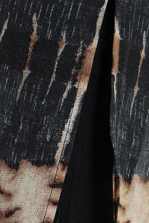 Printed Long Shirt with Slits - Carina - كارينا