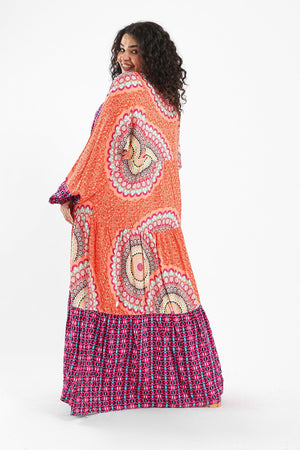 Printed Maxi Dress - Clue Wear