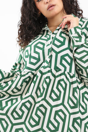 Printed Maxi Tiered Dress - Clue Wear