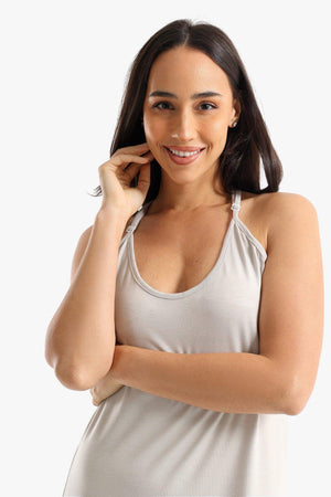 Relaxed Fit Sleeveless Nightgown - Carina - كارينا
