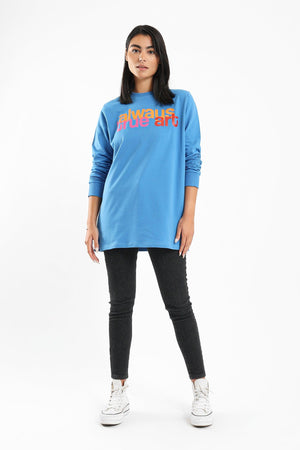 Relaxed Printed Sweatshirt - Clue Wear
