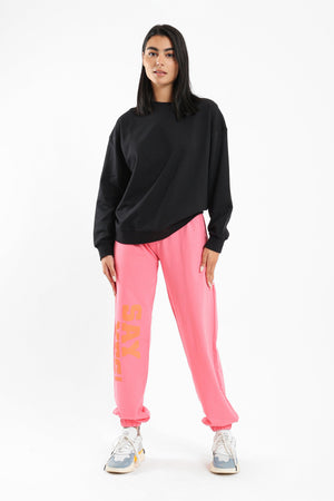 Round Neck Plain Sweatshirt - Clue Wear