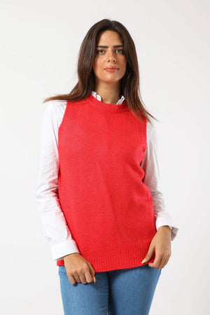 Round Neck Wool Vest - Carina - كارينا