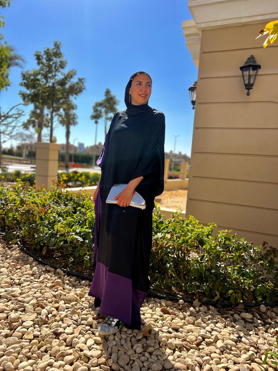 Satin Abaya - Multicolor