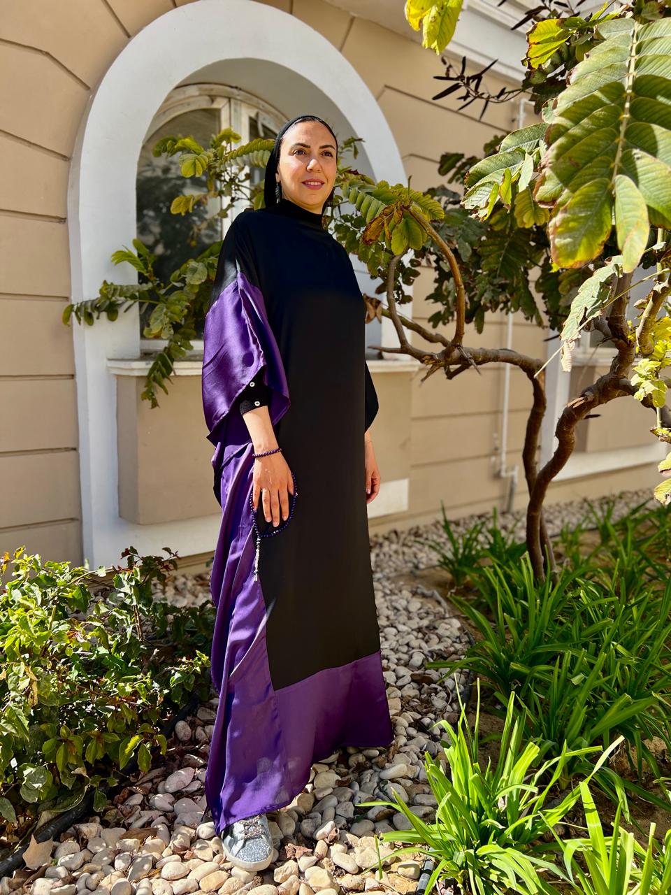 Satin Abaya - Multicolor