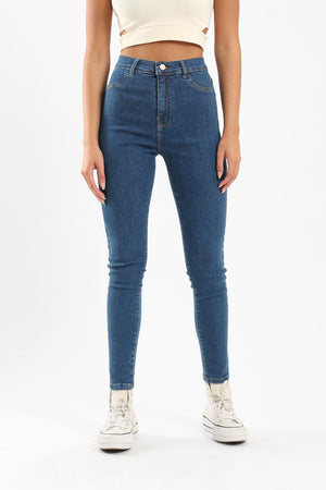 Skinny Fit Denim Pants - Clue Wear