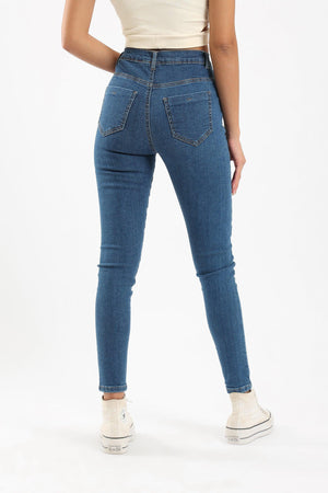 Skinny Fit Denim Pants - Clue Wear