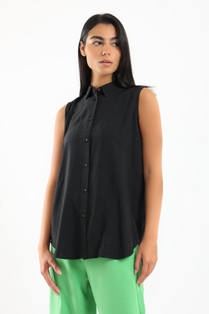 Sleeveless Smart Fit Shirt - Clue Wear