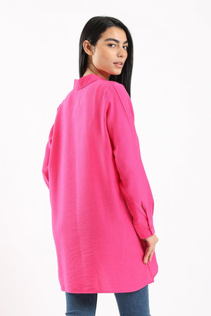 Stand Collar Relaxed Shirt - Clue Wear