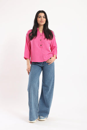 Stand Collar Shirt - Clue Wear