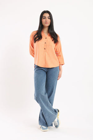 Stand Collar Shirt - Clue Wear