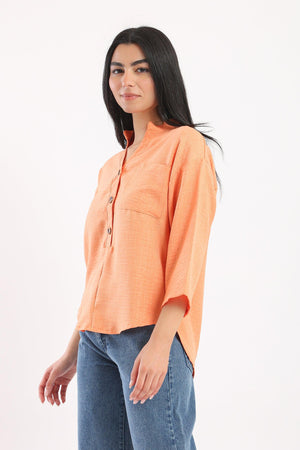 Stand Collar Shirt - Clue Wear