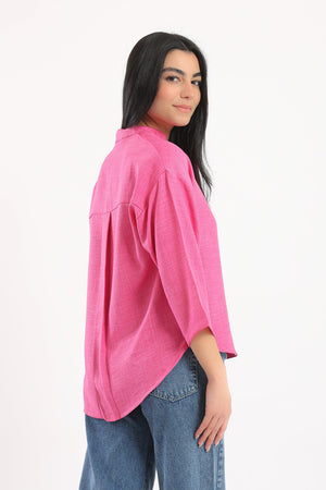 Stand Collar Shirt - Clue Wear