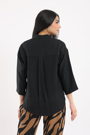 Stand Collar Shirt - Clue Wear