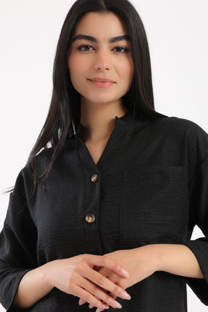 Stand Collar Shirt - Clue Wear