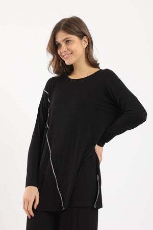 Stitched Line Lounge Top - Carina - كارينا