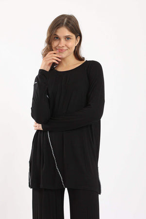 Stitched Line Lounge Top - Carina - كارينا