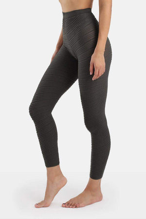 Textured Self Patterned Warm Leggings - Carina - كارينا