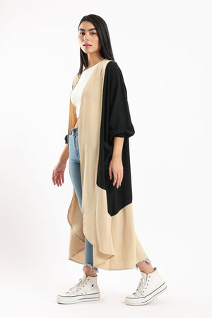 Two-Color Relaxed Kimono - Clue Wear