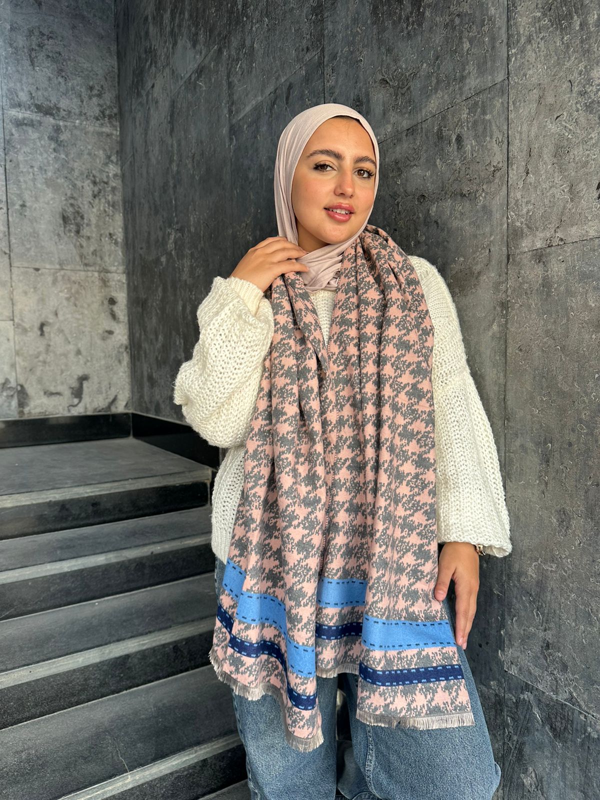 Colorful Winter Shawl Scarf