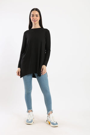 Viscose Long Sleeves Top - Clue-wear