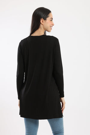 Viscose Long Sleeves Top - Clue-wear